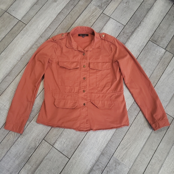 Rusty Orange Utility Jacket - Picture 1 of 11